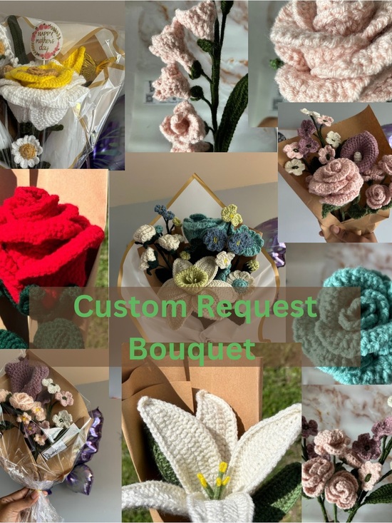 CreativelyM Other - Custom Crochet Bouquets